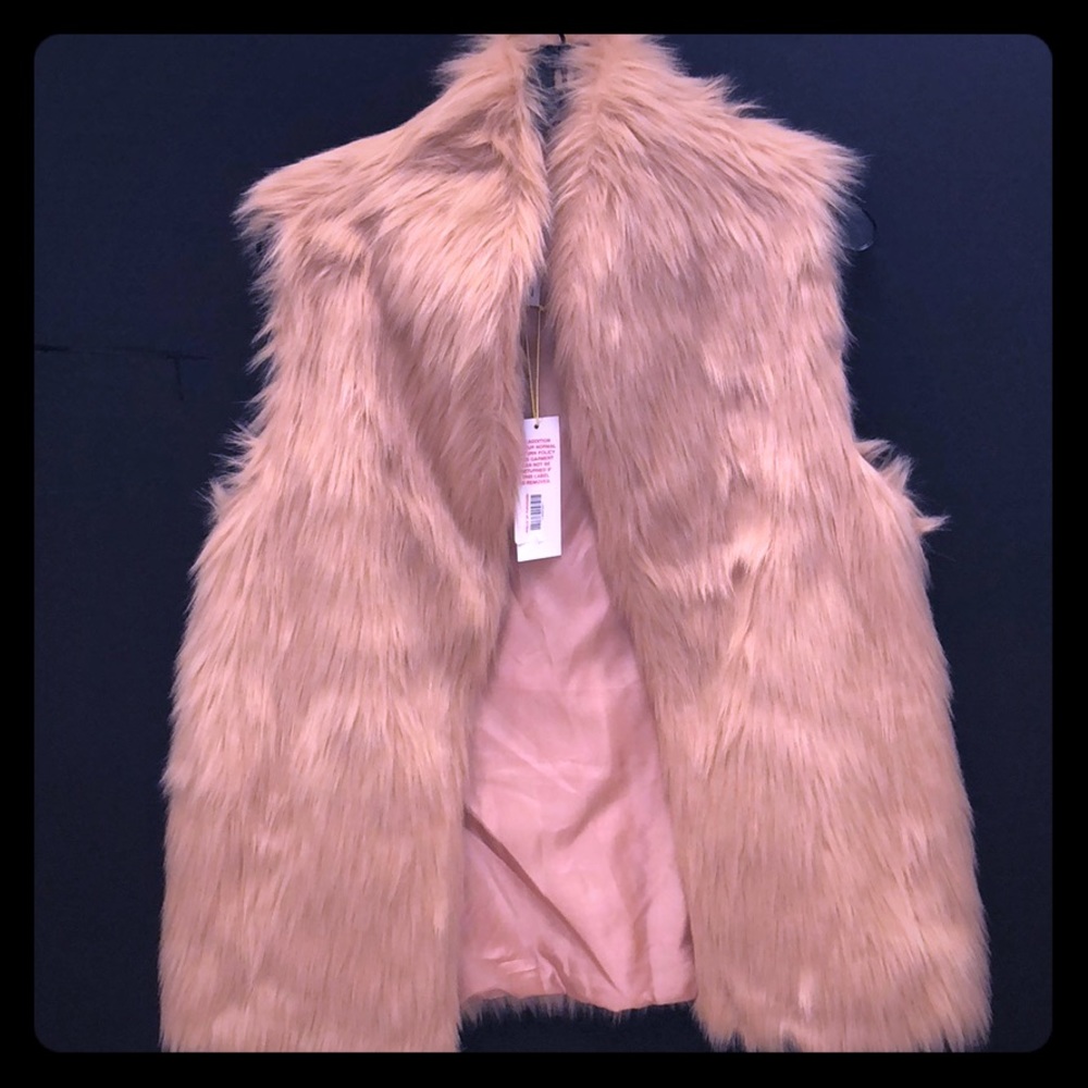 Blush Fur Vest